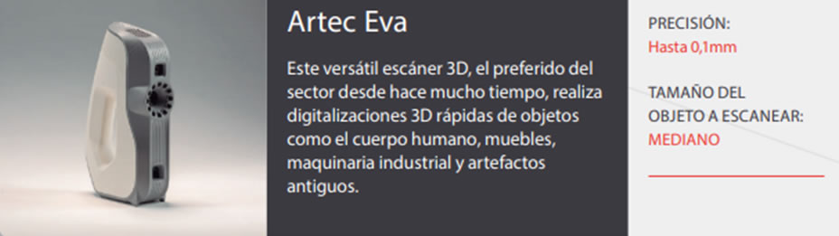 Escáners Artec EVA