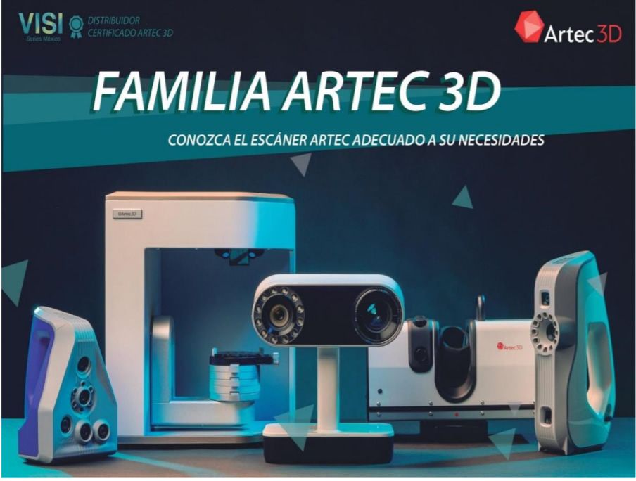 familia de Escáneres Artec 3D